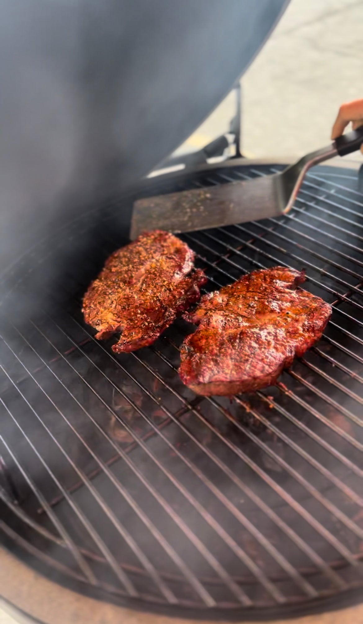 Big Green Egg Steaks