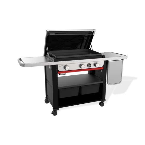 Weber - Slate 30" Rust-Resistant Griddle w/ Extendable Side Table