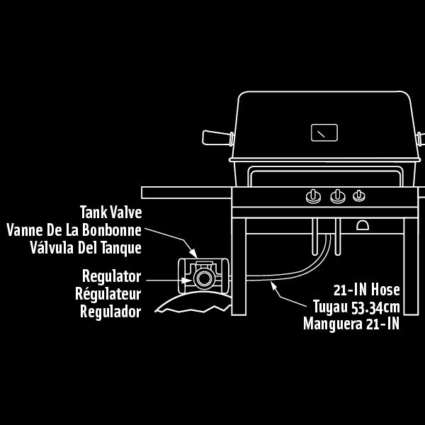 Broil King - Braided Stainless Hose & Regulator (68012)
