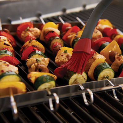 Grill Pro - Ensemble Shish Kebab En Acier Inoxydable