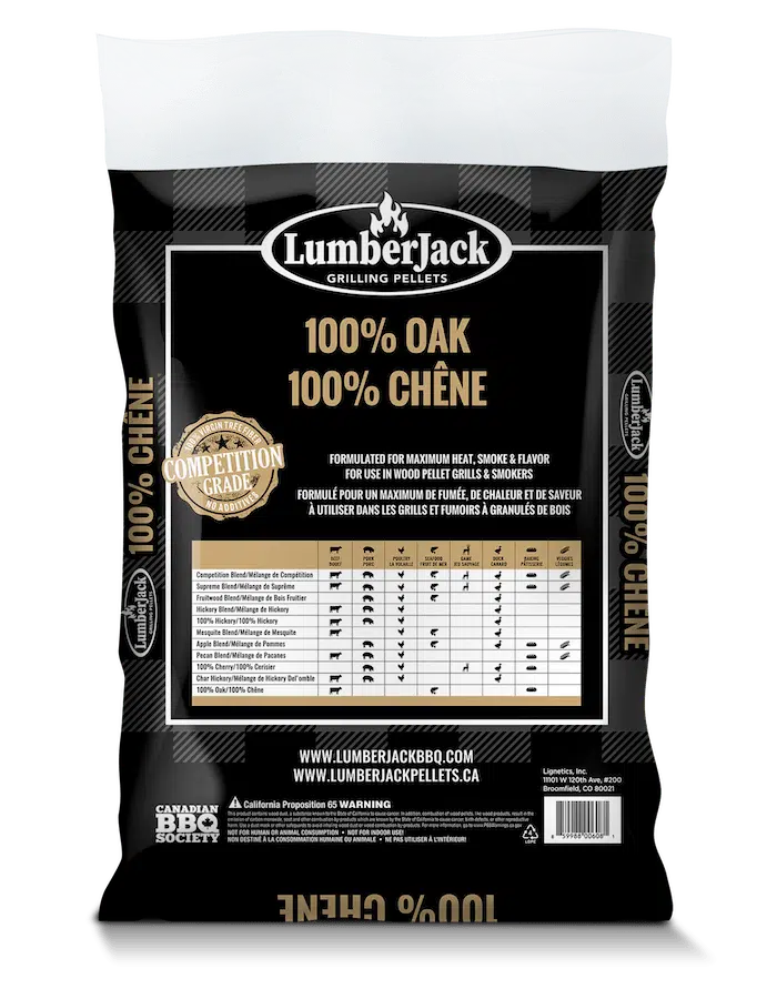 Lumber Jack Pellets - 100% Oak BBQ Pellets