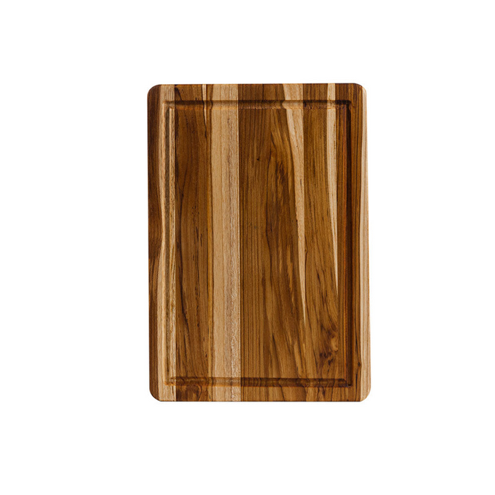 Teak Haus - Planche À Découper En Teck Avec Rainure Pour Jus (16 x 11 x 0.55 po)