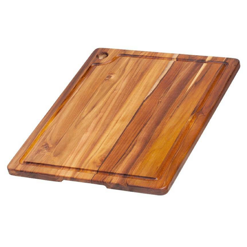 Teak Haus - Planche À Découper Marine Avec Rainure Pour Jus (18 x 14 x 0.75 po)