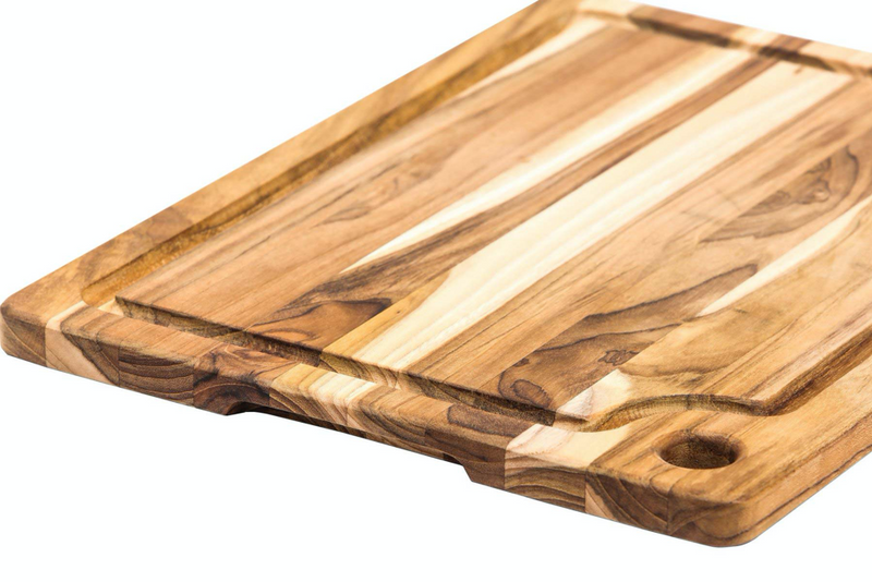 Teak Haus - Planche À Découper Marine Avec Rainure Pour Jus (18 x 14 x 0.75 po)