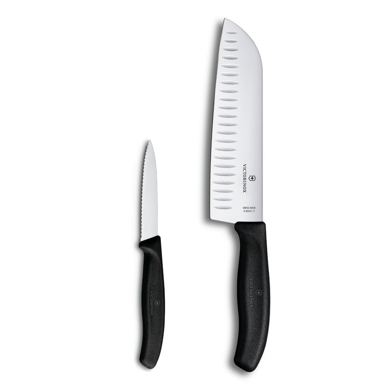 Victorinox - Ensemble Santoku & Couteau À Découper Swiss Classic 2 Pièces