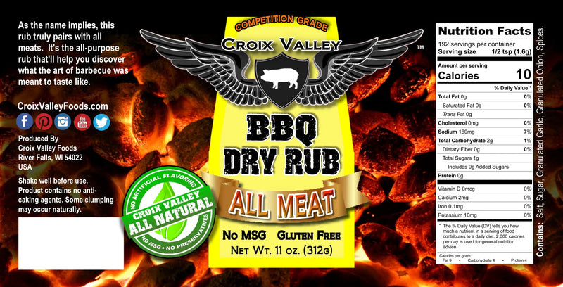 Croix Valley - BBQ Dry Rub Viandes