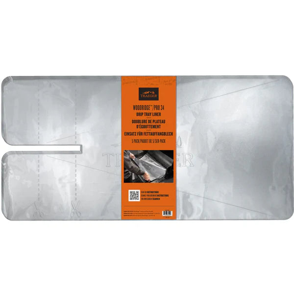 Traeger - Drip Tray Liners - Size C (5 Pack)