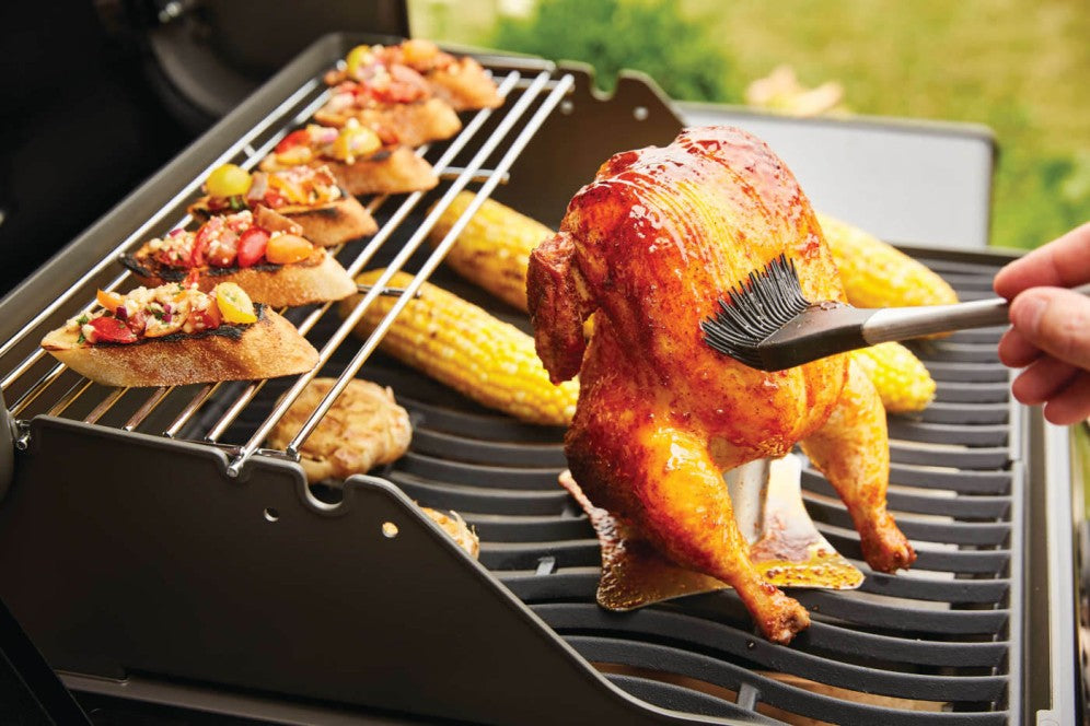 Napoleon - Pro Brosse à badigeonner en silicone avec manche en acier inoxydable