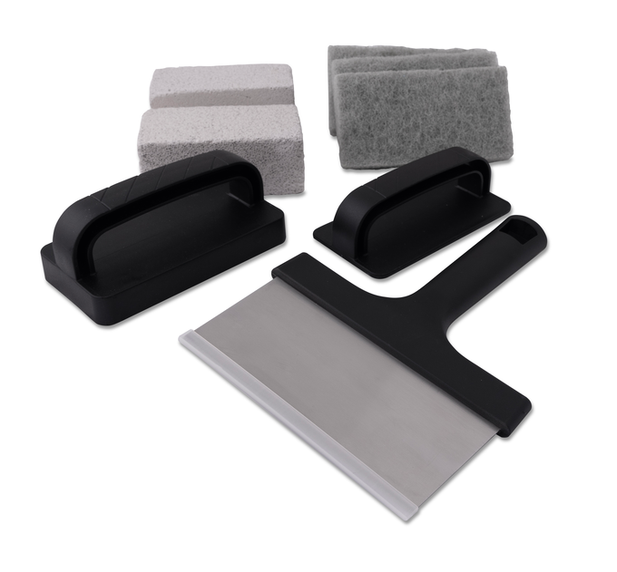 Grill Pro - Kit de nettoyage pour Plancha / plaques de cuisson (8 pièces)