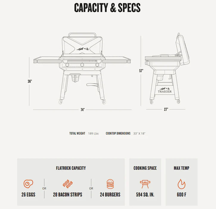Traeger - Flatrock Griddle (3 Zone)