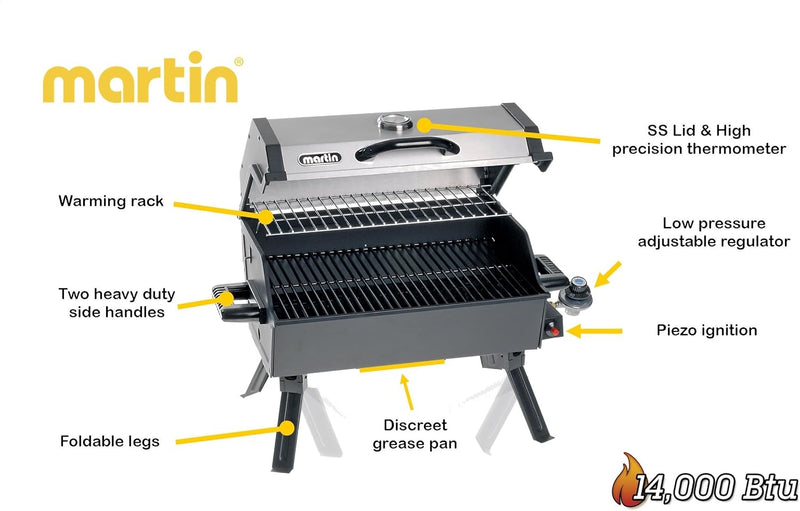 Martin - Barbecue Portable de Table (GR-14)