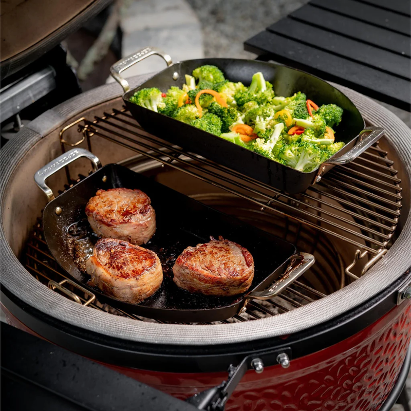 Kamado Joe - Karbon Steel Half-Moon Pan Set