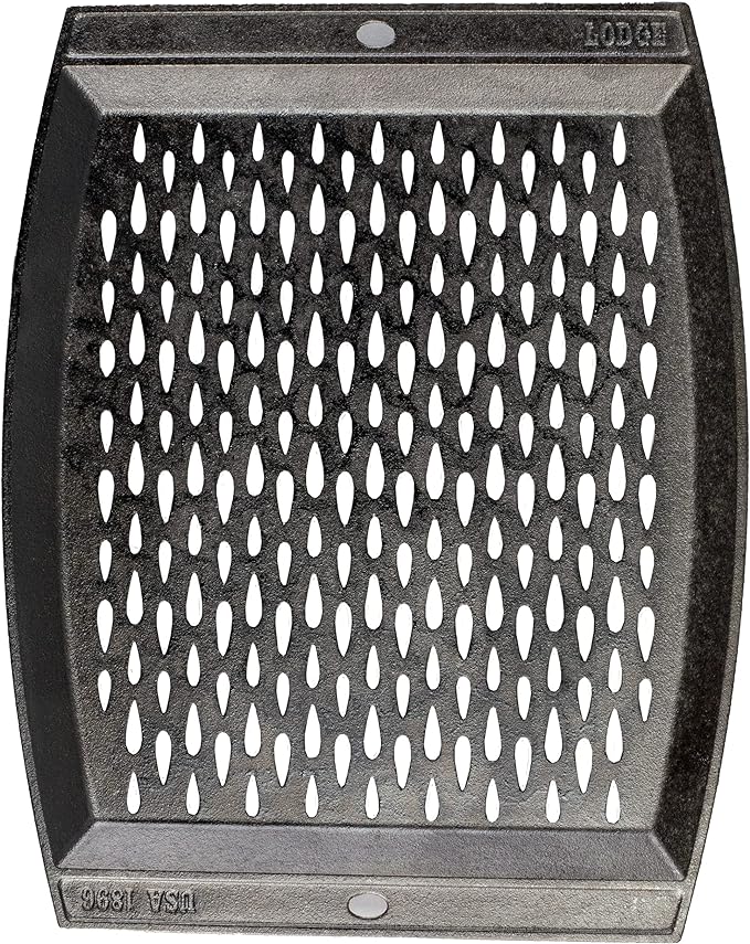 Lodge - 15" x 12" Couvercle de gril en Fonte