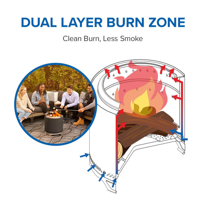 Napoleon - Foyer Timberwolf (18 po, Noir Mat)