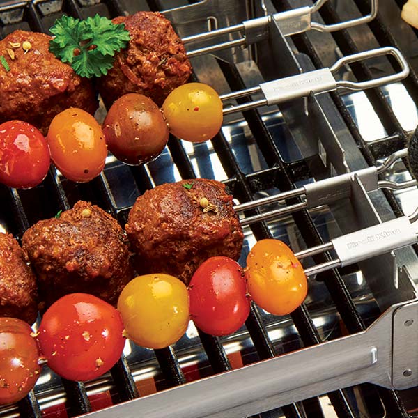 Broil King - Dual Prong Stainless Steel Skewers (4 Pack)