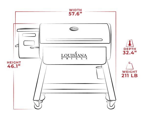 Louisiana Grills - Black Label Series 1200 Barbecue À Granules Wifi