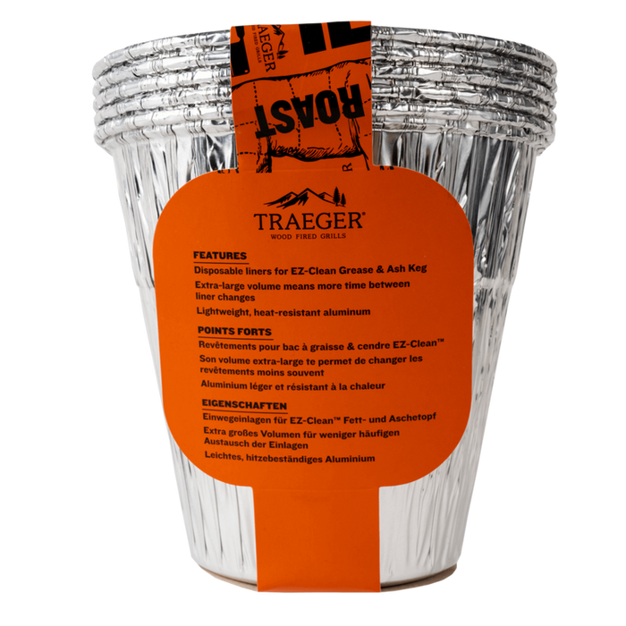 Traeger - EZ-Clean Grease & Ash Keg Liners (5 Pack)